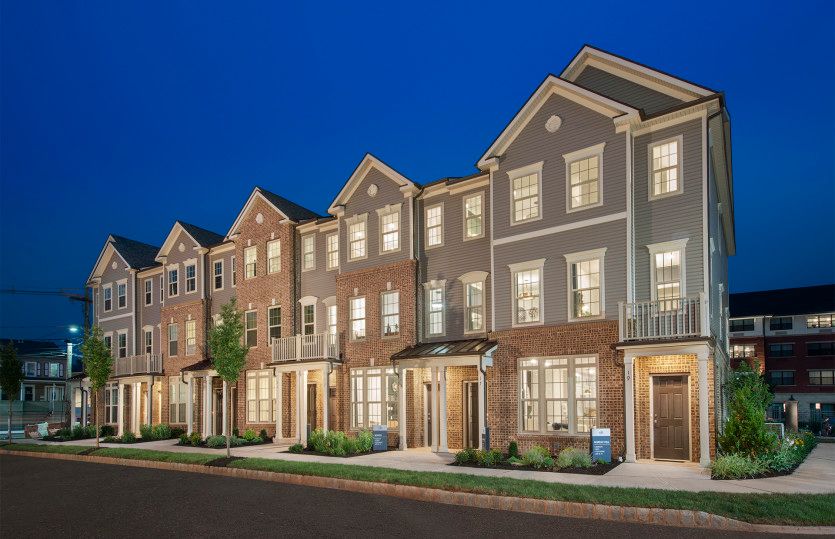 A pedestrian walks through Town Brookhaven, a mixed-use