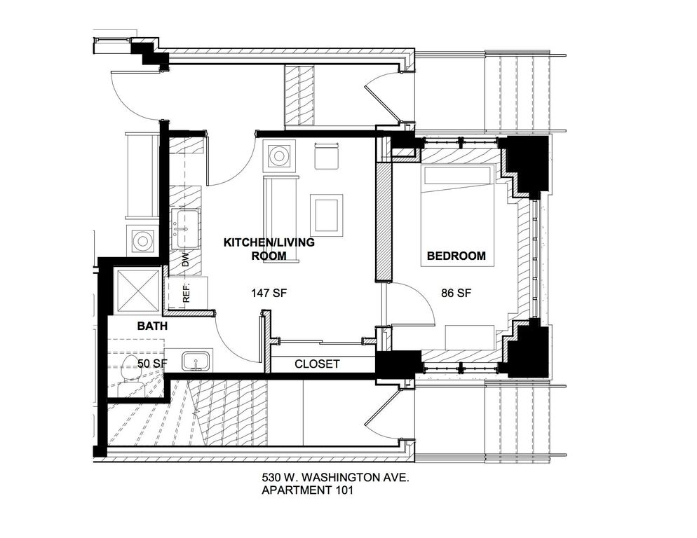 530 W  Washington Ave #101, Madison, WI 53703