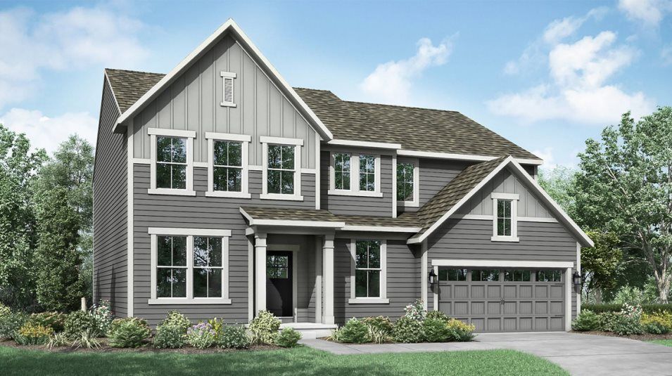 Fairmont Plan in The Timbers : Timbers Cornerstone, Noblesville, IN 46062