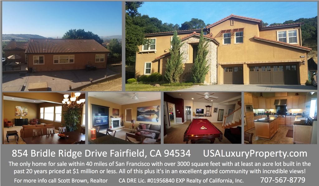 854 Bridle Ridge Dr, Fairfield, CA 94534 | Trulia