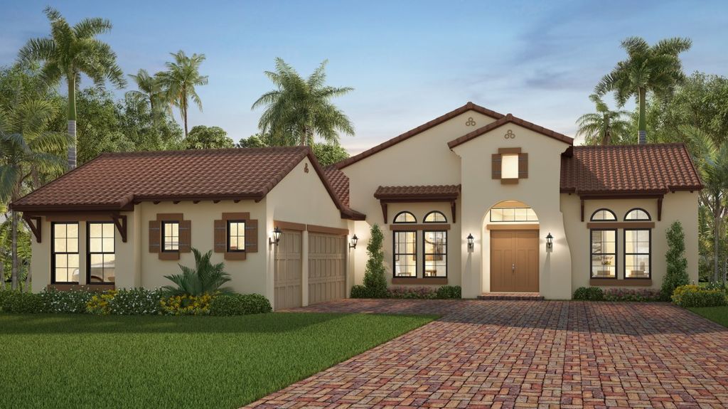 Melbourne Plan in Parkland Bay : Waterfront Collection, Pompano Beach, FL 33076
