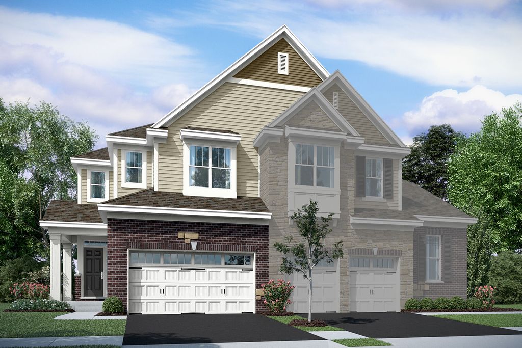 Cortland Plan in The Townes of Westbury, Lake Zurich, IL 60047