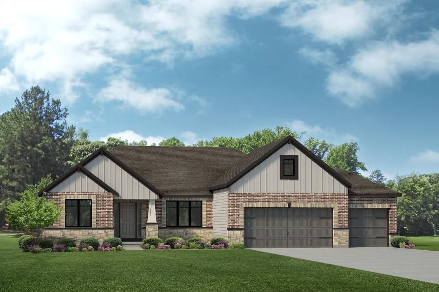 The Geneva - Walkout Foundation Plan in The Gates, Columbia, MO 65203