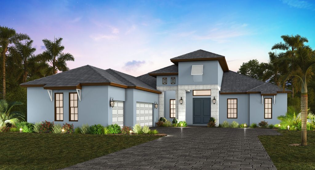 Pacific Grove Plan in St. Lucia at Boca Royale Golf and Country Club, Englewood, FL 34223