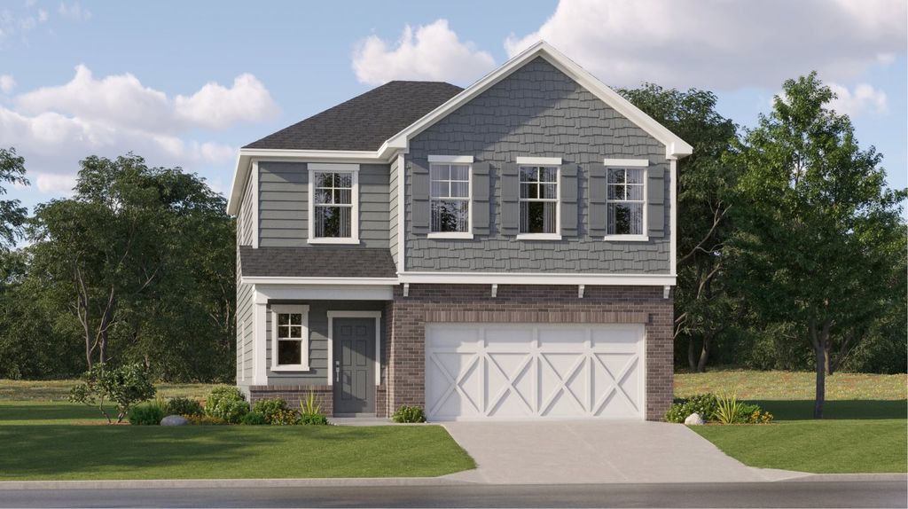 Boston with Basement Plan in Creekside at Farmers Crossing, Ball Ground, GA 30107