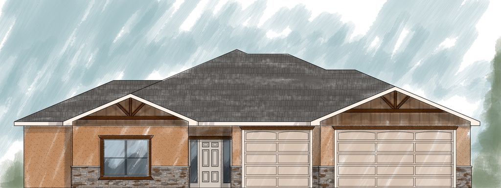 Rubi 3 Car Garage Plan in Crystal Brooke, Grand Junction, CO 81503