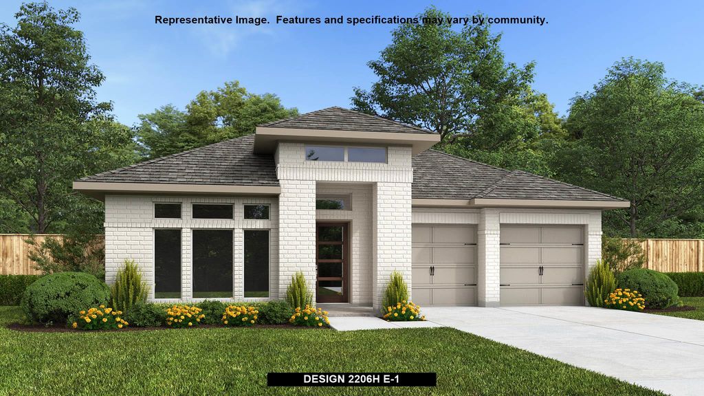 2206H Plan in Parkside On The River 50', Georgetown, TX 78628