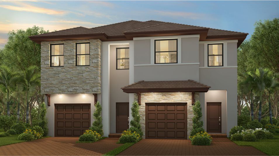Rosebrook Plan in Campo Bello : Twin Homes, Homestead, FL 33032