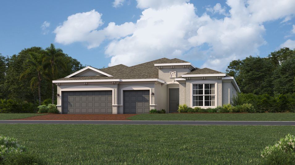 Summerville II Plan in Brightwater Lagoon : Manor Homes, North Fort Myers, FL 33917