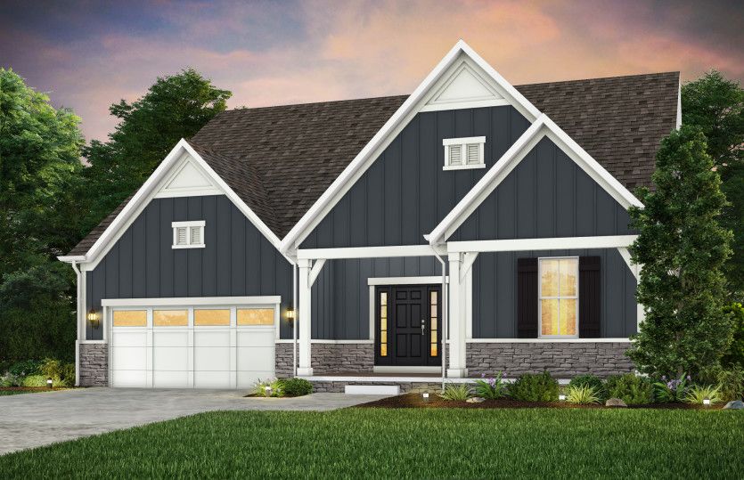 Bourges Plan in Renaissance Park at Geauga Lake - Ranch Homes, Aurora, OH 44202