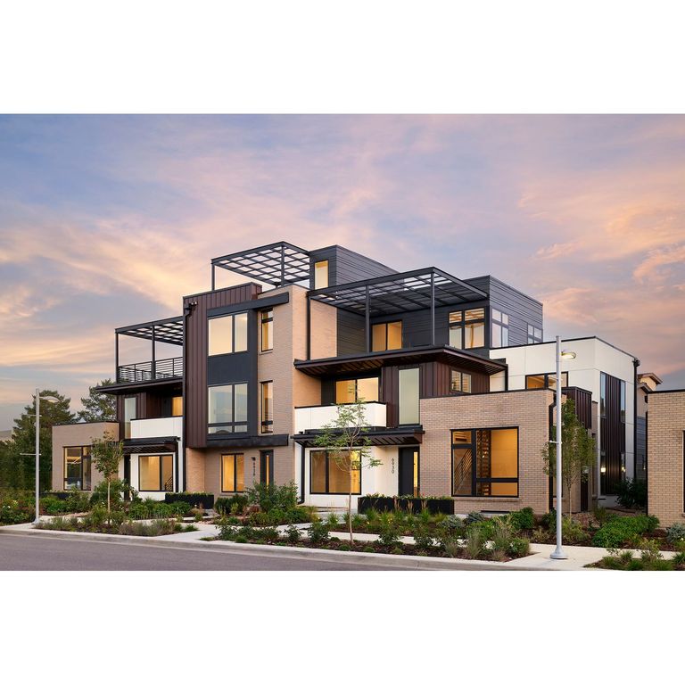 Atlas End Unit w/Main Floor Primary Suite Plan in CityHomes at Boulevard One, Denver, CO 80230