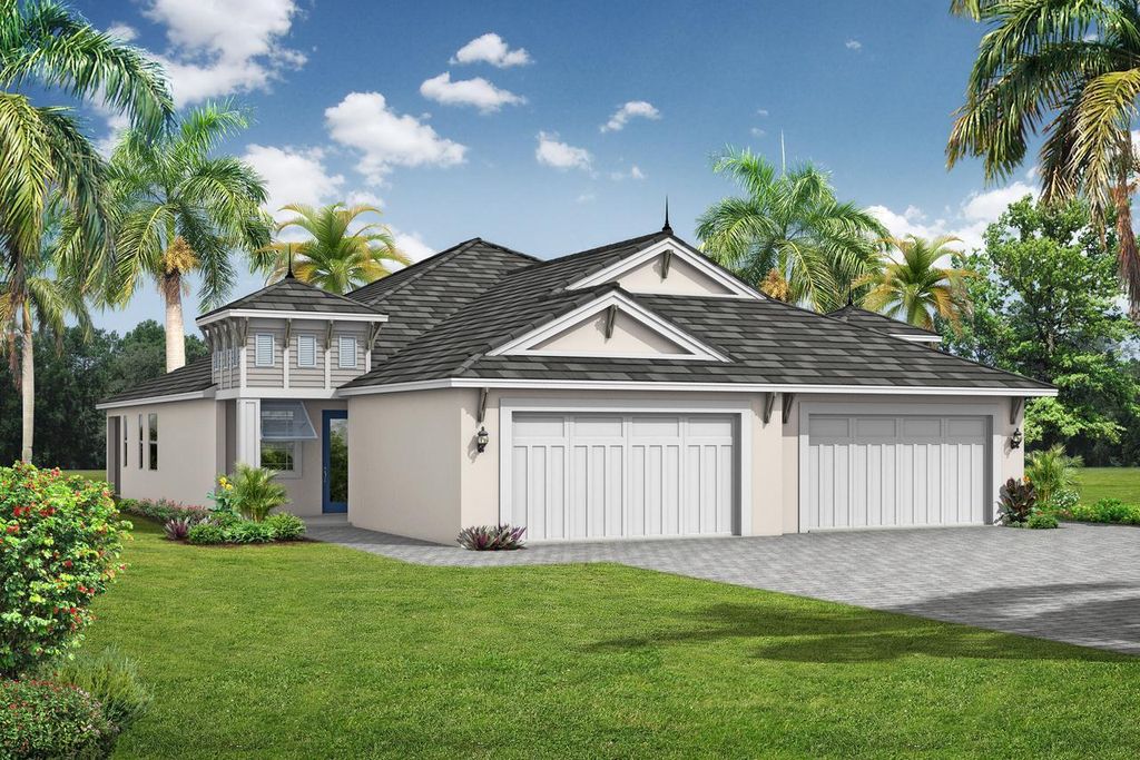 Captiva Villa Home Plan in Watercolor Place Villas, Bradenton, FL 34212