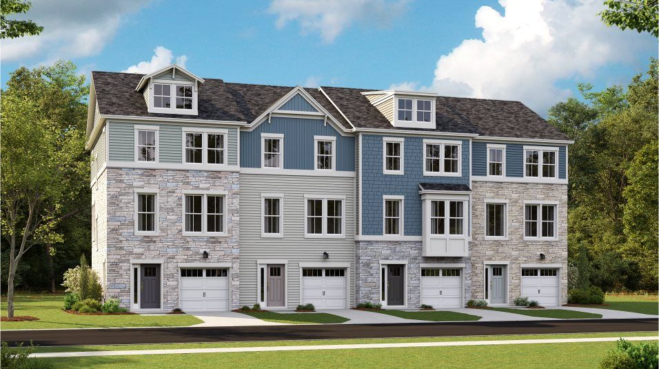 Tydings II Front Load Garage Plan in St. Charles : St. Charles Townhomes, White Plains, MD 20695
