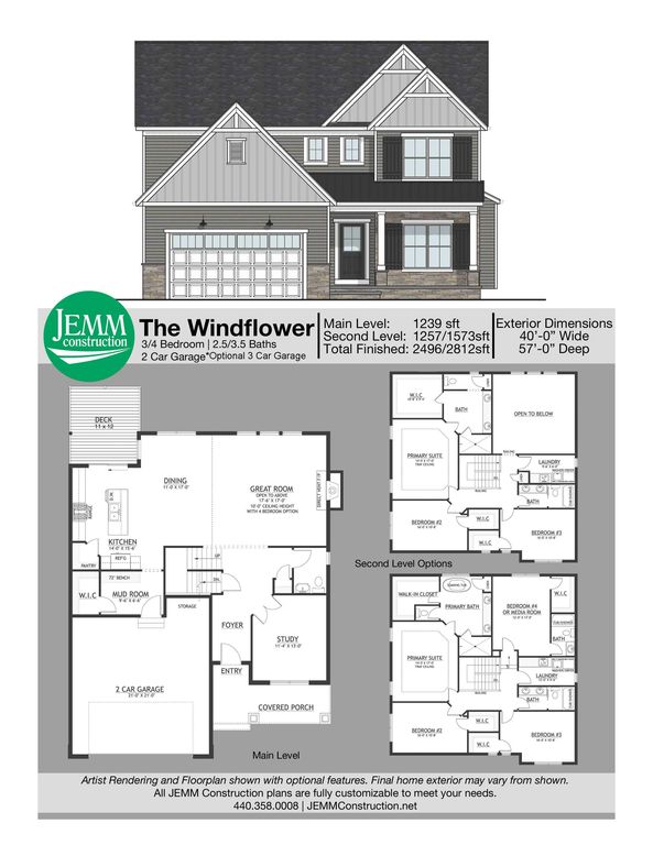 Windflower I Plan in Glenbrook Estates, Mentor, OH 44060