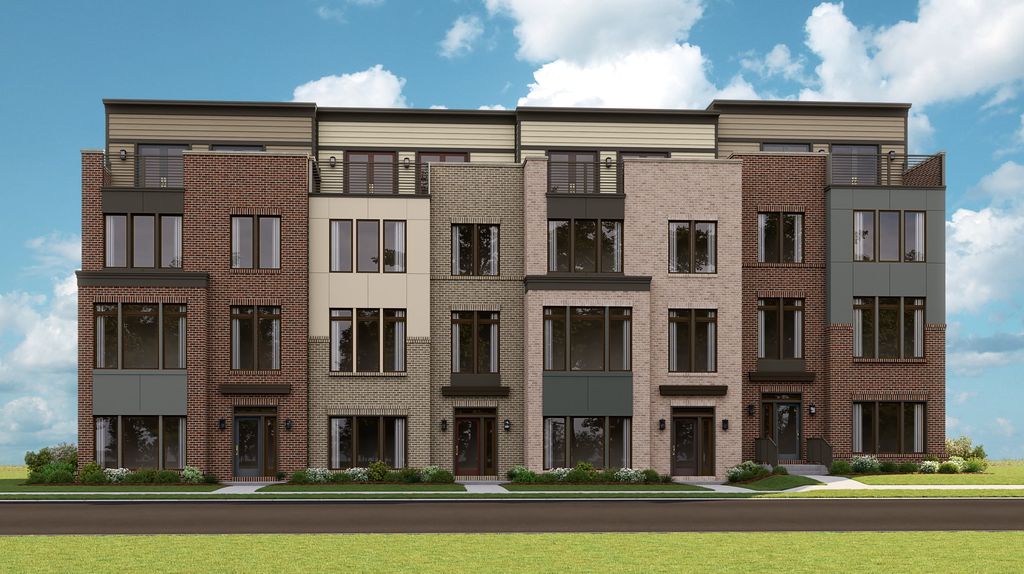 EMERSON Plan in Metro Walk at Moorefield Station : Towns, Ashburn, VA 20148