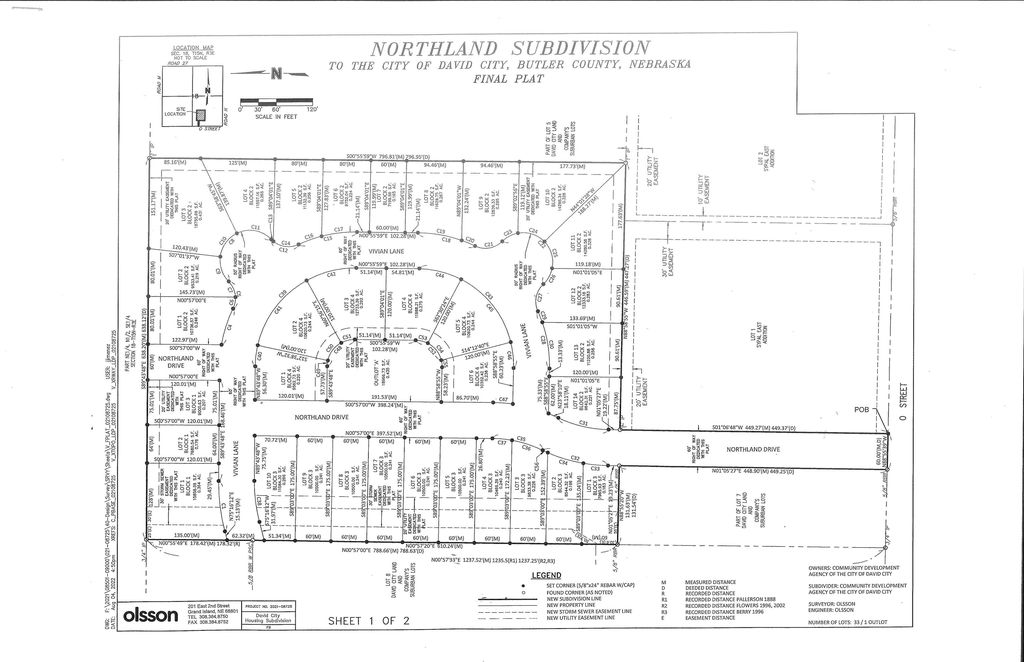 1641 Northland Dr, David City, NE 68632 Lot/Land for Sale MLS 20230146
