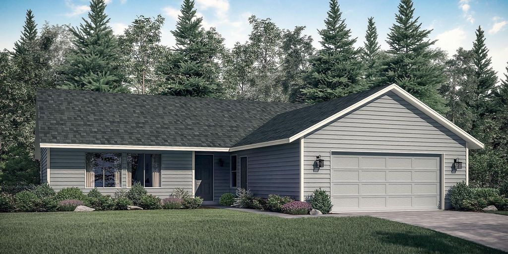 The Odell - Build On Your Land Plan in Oregon Coast Design Center, Lincoln City, OR 97367