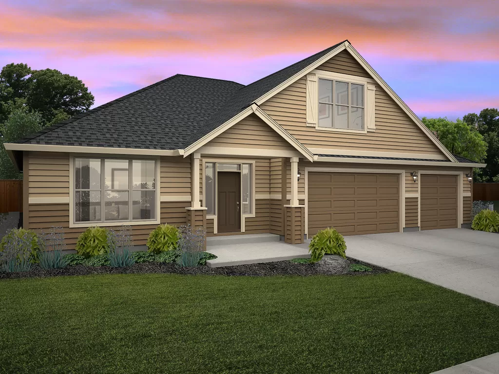 Bonneville Plan in Stephens Hillside Farm by New Tradition Homes