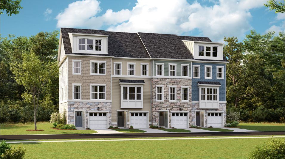 Valencia Front Load Garage Plan in St. Charles : St. Charles Townhomes, White Plains, MD 20695