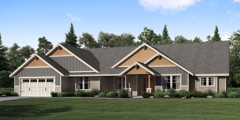 The Tamarack - Build On Your Land Plan in Oregon Coast Design Center, Lincoln City, OR 97367