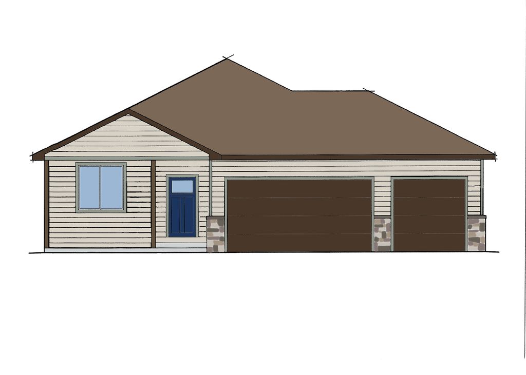 Rainer 1409, 3 Car Plan in Bear Creek Subdivision, Montrose, CO 81401