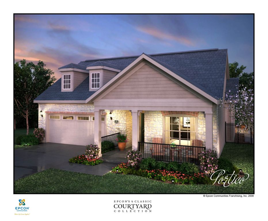 Portico Plan in The Courtyards at Curry Farms, Louisville, KY 40245