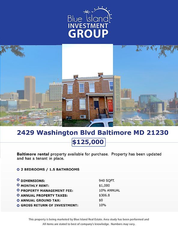 2429 Washington Blvd, Baltimore, MD 21230