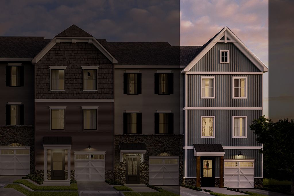 Hayward Farmhouse - End unit Plan in Kellerton Townhomes, Frederick, MD 21702