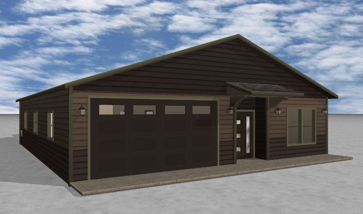 Parkview Plan in Eco-Built Townhomes, Billings, MT 59101