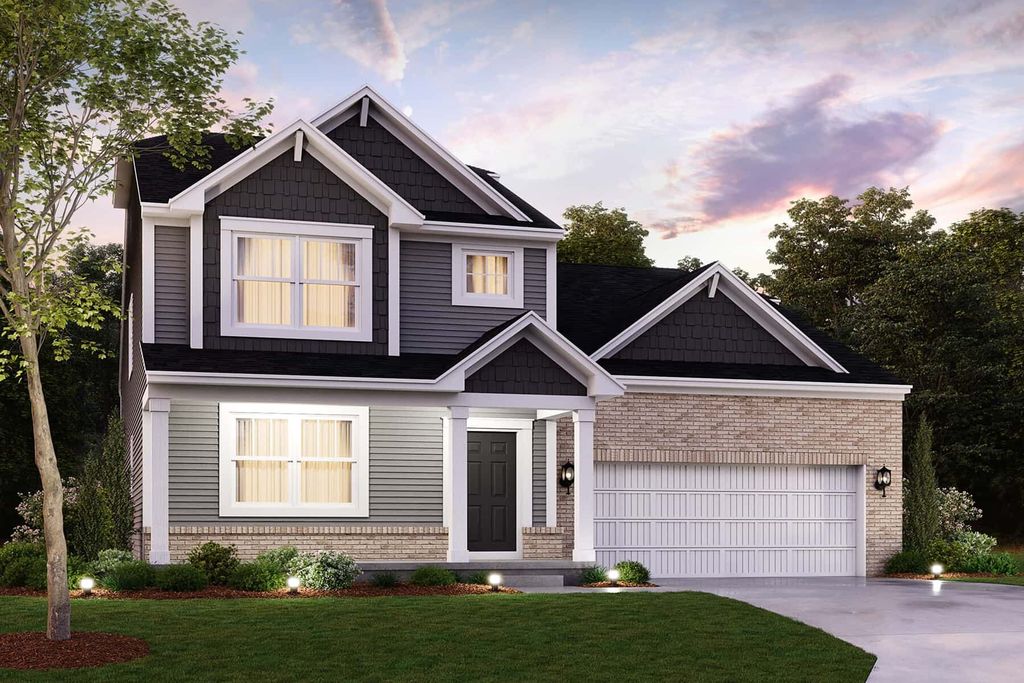 Woodworth Slab Plan in Riley Meadows, Greenwood, IN 46143