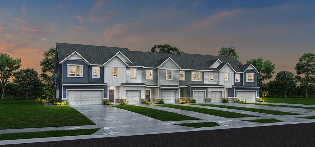 SOUTHPORT Plan in Meadow at Jones Dairy Townhomes, Wake Forest, NC 27587