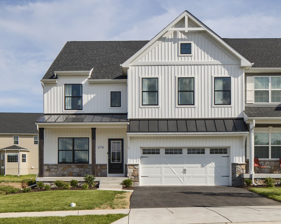 Morgan Farmhouse - End Unit - Alt. Elev. Plan in Kellerton Villas, Frederick, MD 21702