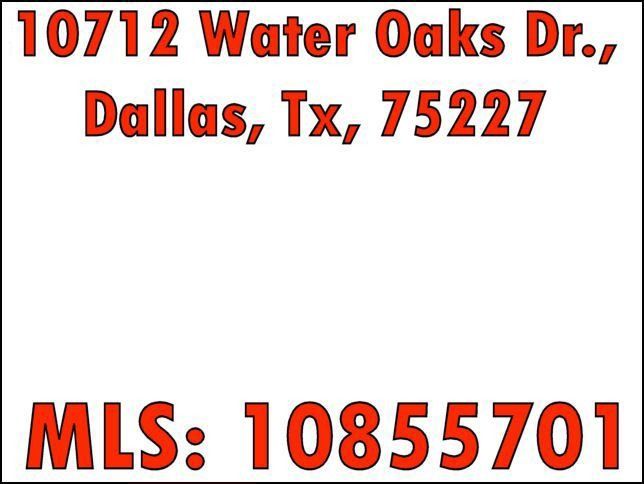 10712 Water Oaks Dr, Dallas, TX 75227