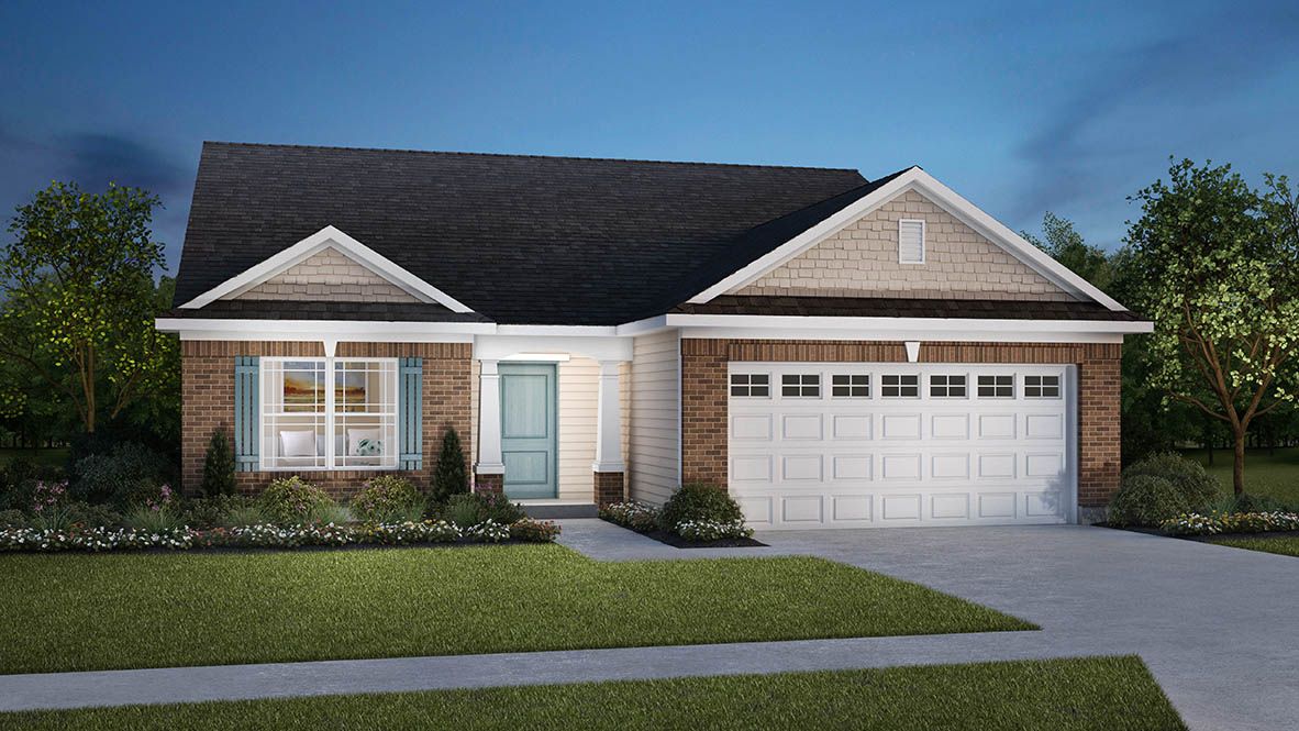 Lafayette Plan in Saddlebrook Farms, Whiteland, IN 46184 - 3 Bed, 2